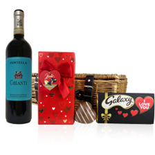 Buy & Send Chianti Fontella DOCG 75cl Red Wine And Chocolate Valentines Hamper