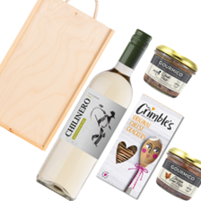 Buy & Send Chilinero Sauvignon Blanc 75cl White Wine And Pate Gift Box