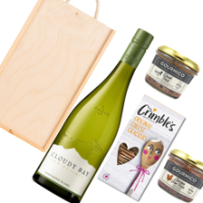 Buy & Send Cloudy Bay Sauvignon Blanc 75cl White Wine And Pate Gift Box