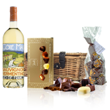 Buy & Send Cote Mas Blanc Sauvignon Vermentino 75cl White Wine And Chocolates Hamper
