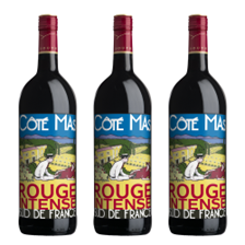 Buy & Send Cote Mas Rouge Intense 75cl Red Wine Treble Wine Set