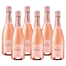 Buy & Send Crate of 6 Boizel Rose  NV Champagne 75cl (6x75cl)