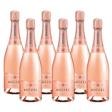 Buy & Send Crate of 6 Boizel Rose  NV Champagne 75cl (6x75cl)