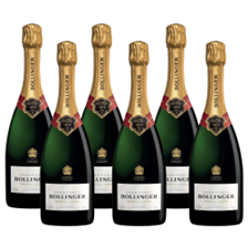 Buy & Send Crate of 6 Bollinger Brut Special Cuvee Champagne 75cl (6x75cl)