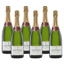 Buy & Send Crate of 6 Jules Feraud Brut Champagne 75cl (6x75cl)