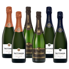 Buy & Send Crate of 6 The Taittinger Cru Collection (6x75cl)