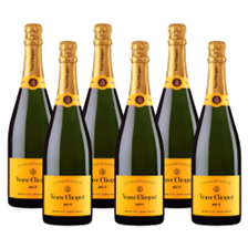 Buy & Send Crate of 6 Veuve Clicquot Brut Yellow Label Champagne 75cl (6x75cl)