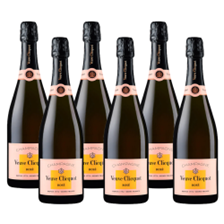 Buy & Send Crate of 6 Veuve Clicquot Rose Label 75cl (6x75cl)