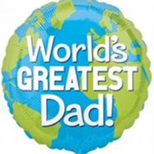 Buy & Send Worlds Greatest Dad Helium Balloon
