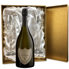Buy & Send Dom Perignon Cuvee Prestige Brut 2013 in Gold Presentation Set With Flutes