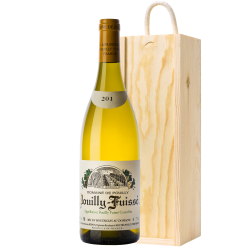 Buy & Send Domaine de Pouilly Pouilly-Fuisse 70cl in Wooden Sliding lid Gift Box