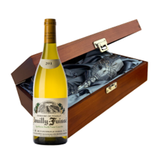 Buy & Send Domaine de Pouilly Pouilly-Fuisse 70cl White Wine In Luxury Box With Royal Scot Wine Glass