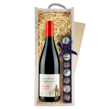 Buy & Send Domaine des Chaffangeons Fleurie La Madone Red Wine & Truffles, Wooden Box