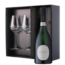 Buy & Send Domaine Evremond Classic Cuvee English Sparkling 75cl And Diamante Venezia Glasses Gift Box Set
