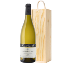 Buy & Send Domaine Fillon Petit Chablis 75cl White Wine in Wooden Sliding lid Gift Box