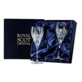 Buy & Send Royal Scot Crystal - Edinburgh - 2 Crystal Wine Glasses (Presentation Boxed)