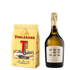 Buy & Send Fitz Brut White 75cl With Toblerone Tinys 248g