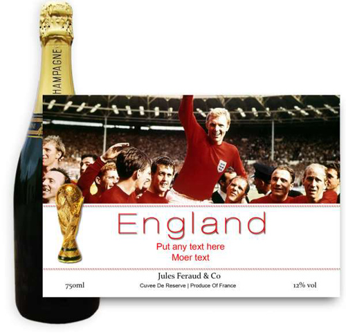 Buy & Send Jules Feraud Brut With Personalised Champagne Label Football