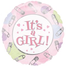 Buy & Send It's A Girl Helium Balloon