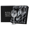Buy & Send Glencoe 2 Crystal Large Wine Glasses 180 mm (Presentation Boxed) Royal Scot Crystal
