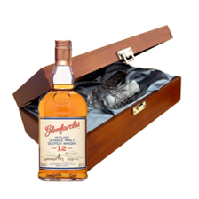 Buy & Send Glenfarclas 12 Year Old Whisky 70cl In Luxury Box With Royal Scot Glass