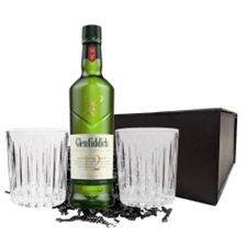 Buy & Send Glenfiddich 12 Year Old Whisky 70cl And Nouveau Tumblers Gift Set