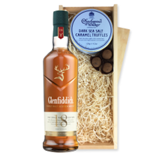 Buy & Send Glenfiddich 18 Year OldSingle Malt Whisky And Dark Sea Salt Charbonnel Chocolates Box