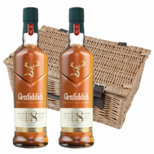 Buy & Send Glenfiddich 18 Year OldSingle Malt Whisky Twin Hamper (2x70cl)