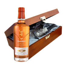 Buy & Send Glenfiddich 21 Year Old Gran Reserve Whisky 70cl In Luxury Box With Royal Scot Glass