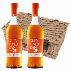 Buy & Send Glenmorangie 10 Year Old Single Malt Whisky Twin Hamper (2x70cl)