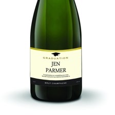 Buy & Send Personalised Champagne - Graduation Label