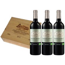Buy & Send 3 x bottle Chateau Guibeau Organic Wine in a Branded Wooden box
