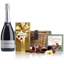 Buy & Send Gusbourne Blanc De Blancs English Sparkling 75cl And Chocolates Hamper