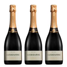 Buy & Send Gusbourne Brut Reserve English Sparkling 75cl Treble Bottle Set (3x75cl)