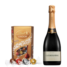 Buy & Send Gusbourne Brut Reserve English Sparkling 75cl With Lindt Lindor Assorted Truffles 200g