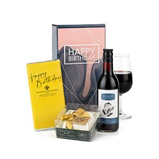 Buy & Send Happy Birthday Gift Box with Red Wine