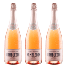Buy & Send Hambledon Classic Cuvee Rose English Sparkling Wine 75cl Treble Wine Set