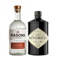 Buy & Send Masons Tea Edition Gin & Hendricks Gin (2x70cl)