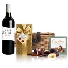 Buy & Send Head over Heels Shiraz 75cl Red Wine And Chocolates Hamper