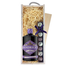 Buy & Send Hendricks Grand Cabaret Gin 70cl & Truffles, Wooden Box