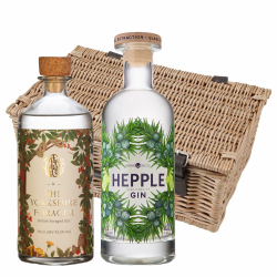 Buy & Send Hepple Gin & Poetic License Yorkshire Forager Gin Twin Hamper (2x70cl)