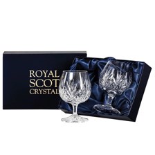 Buy & Send 2 Royal Scot Crystal Brandy Glasses - Highland - PRESENTATION BOXED