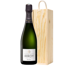 Buy & Send Irroy Extra Brut Champagne 75cl In Wooden Sliding Lid Gift Box