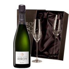 Buy & Send Irroy Extra Brut Champagne 75cl With Diamante Crystal Flutes