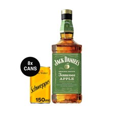 Buy & Send Jack Daniels Tennessee Apple 70cl and 8 Cans Of Tonic