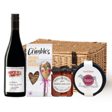 Buy & Send Jean-Luc Colombo Cotes Du Rhone Les Abeilles Rouge 75cl Red Wine And Cheese Hamper