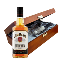 Buy & Send Jim Beam White Label Whisky In Luxury Box With Royal Scot Glass