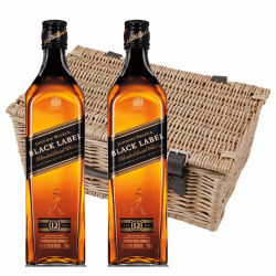 Buy & Send Johnnie Walker Black Label Whisky Twin Hamper (2x70cl)