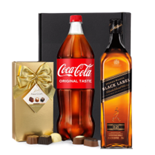 Buy & Send Johnnie Walker Black Label Whisky with Coke Mixer Gift Box