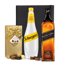Buy & Send Johnnie Walker Black Label Whisky with Tonic Mixer Gift Box